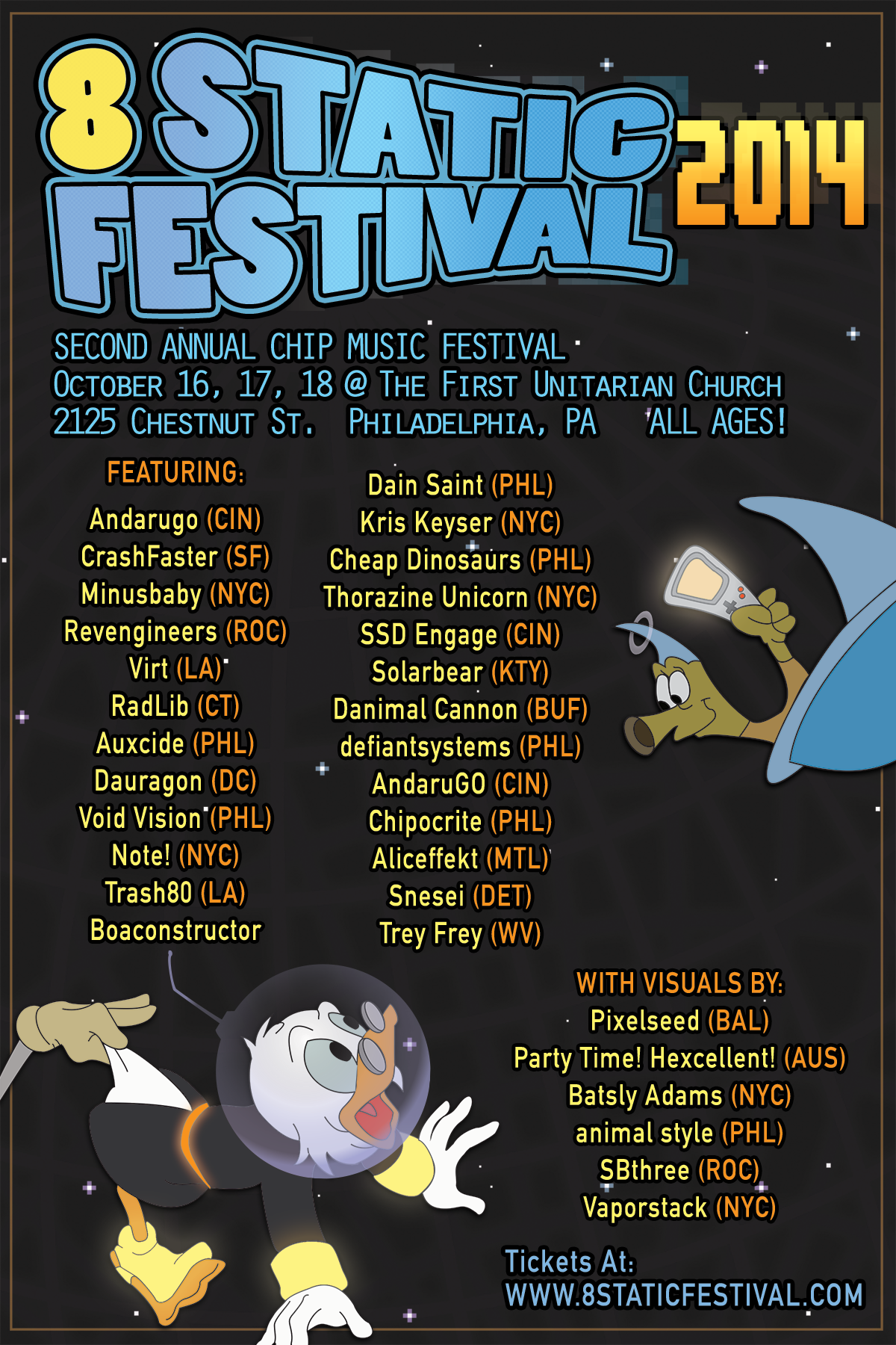 8static Fest 2014 flier
